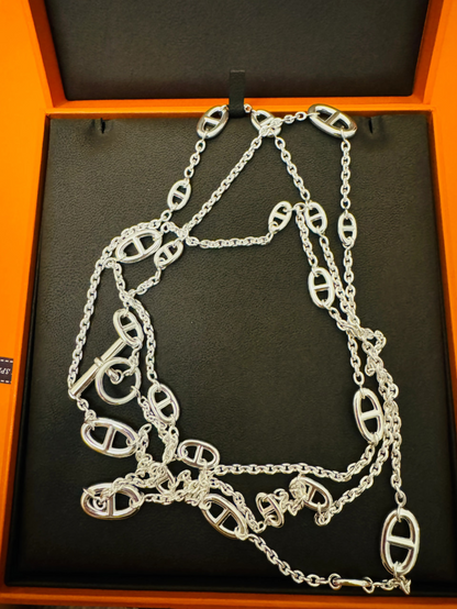[Stars Jewelry]Classic Silver Sweater Chain