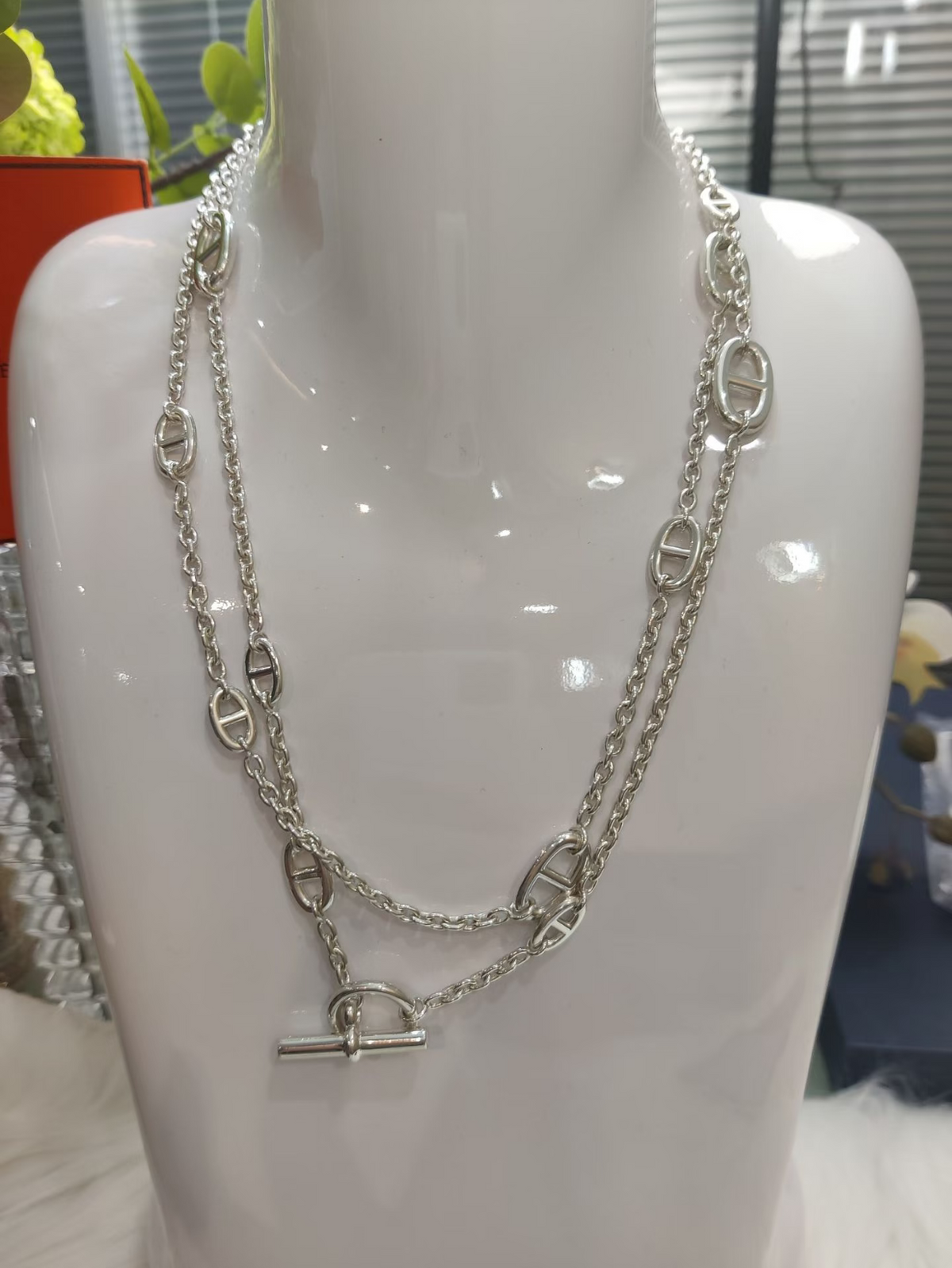[Stars Jewelry]Classic Silver Sweater Chain
