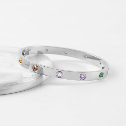 [Stars Jewelry] 2026 NEW 6.1MM COLORED GEMSTONE BRACELET