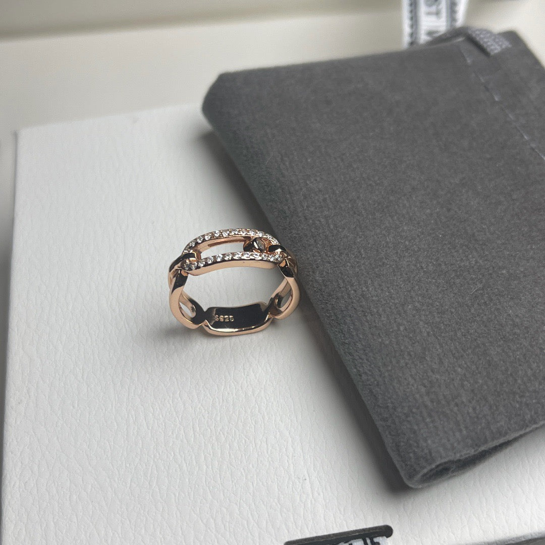 [Stars Jewelry]Sliding Single Diamond Ring