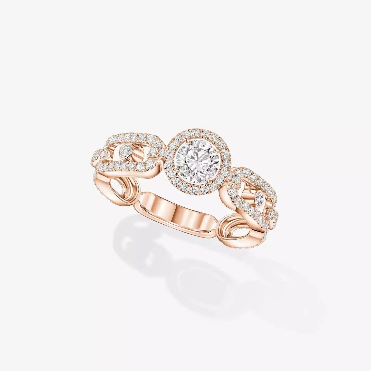 [Stars Jewelry]Move Link Solitaire Ring