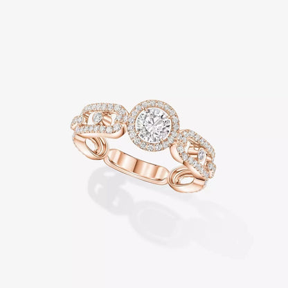 [Stars Jewelry]Move Link Solitaire Ring