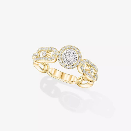[Stars Jewelry]Move Link Solitaire Ring