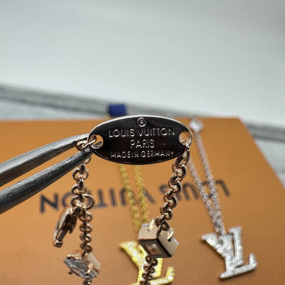 [Stars Jewelry]FULL DIAMOND LETTER NECKLACE