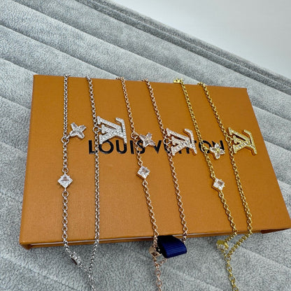 [Stars Jewelry]FULL DIAMOND LETTER NECKLACE