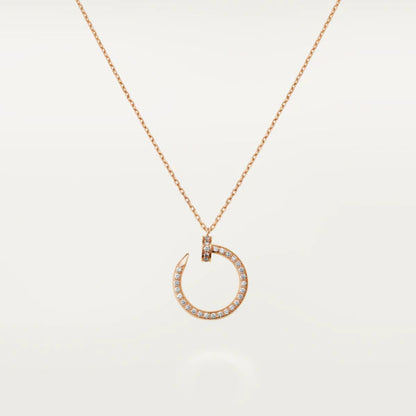 [Stars Jewelry]JUSTE NECKLACE PINK GOLD DIAMONDS