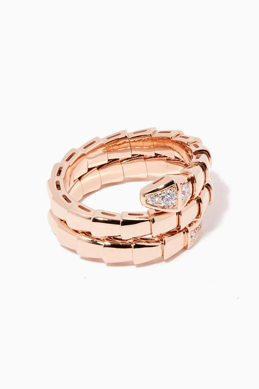 [Stars Jewelry]SERPENTS DOUBLE ROW DIAMOND RING