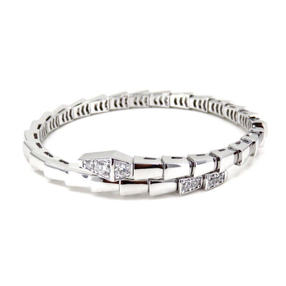 [Stars Jewelry]SERPENTI BRACELET DIAMONDS SILVER