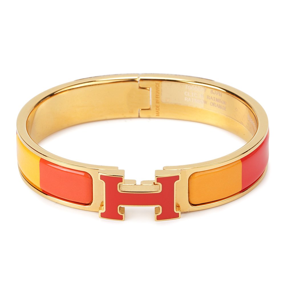 [Stars Jewelry]H BRACELET ORANGE RAINBOW CERAMIC
