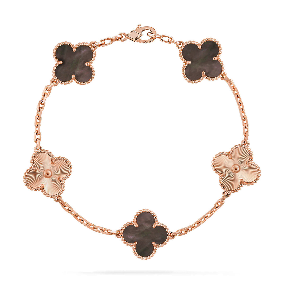 [Stars Jewelry] CLOVER 5 MOTIF GRAY MOP BRACELET COLLECTION