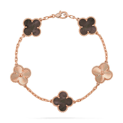 [Stars Jewelry] CLOVER 5 MOTIF GRAY MOP BRACELET COLLECTION