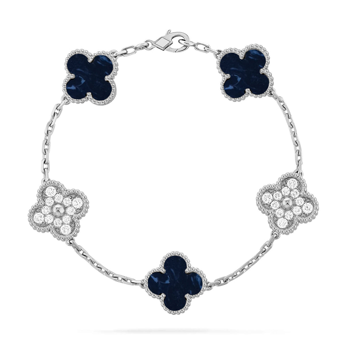 [Stars Jewelry]CLOVER 5 MOTIF PIETERSITE BRACELET COLLECTION