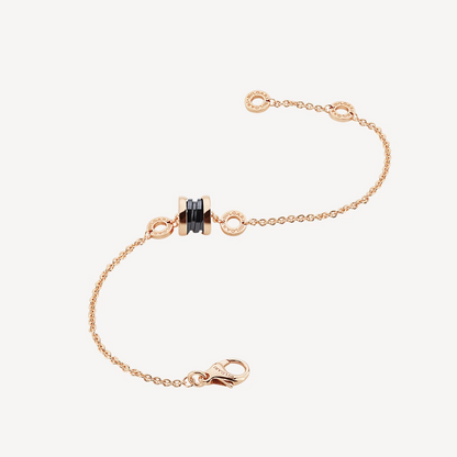 [Stars Jewelry]ZERO 1 SOFT PINK GOLD AND BLACK CERAMIC BRACELET