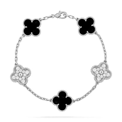 [Stars Jewelry] CLOVER 5 MOTIF ONYXS BRACELET COLLECTION