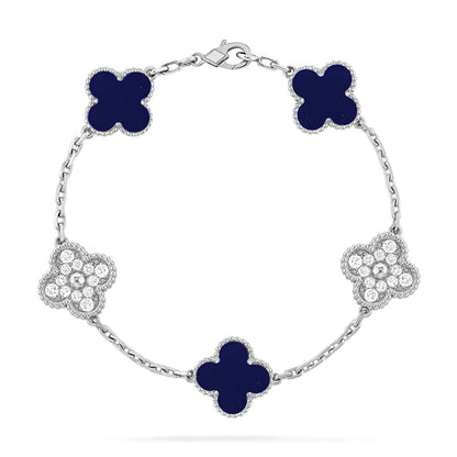 [Stars Jewelry]CLOVER 5 MOTIF LAPIS LAZULI BRACELET COLLECTION