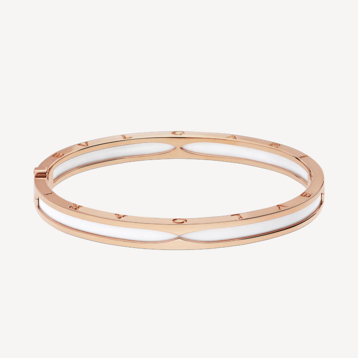 [Stars Jewelry]ZERO 1 PINK GOLD WITH WHITE CERAMIC BRACELET