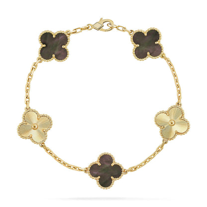 [Stars Jewelry] CLOVER 5 MOTIF GRAY MOP BRACELET COLLECTION