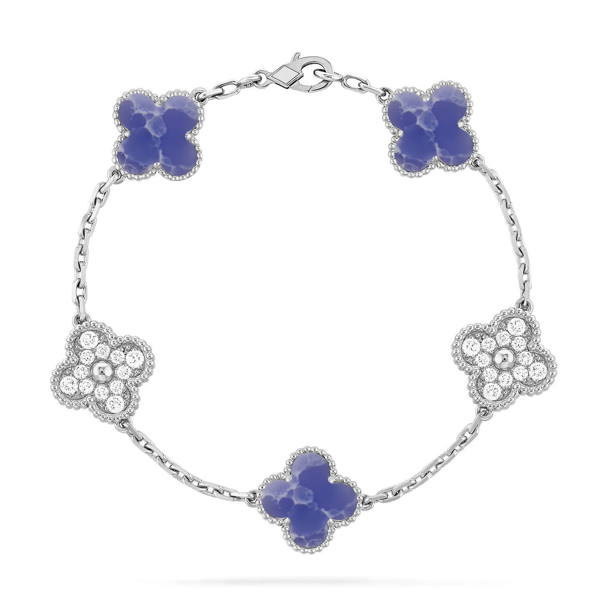 [Stars Jewelry]CLOVER 5 MOTIF BLUE VEINS BRACELET COLLECTION