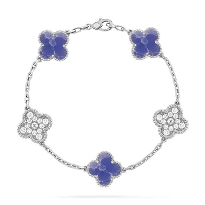 [Stars Jewelry]CLOVER 5 MOTIF BLUE VEINS BRACELET COLLECTION
