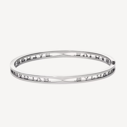[Stars Jewelry]ZERO 1 SPIRAL LOGO SILVER BRACELET