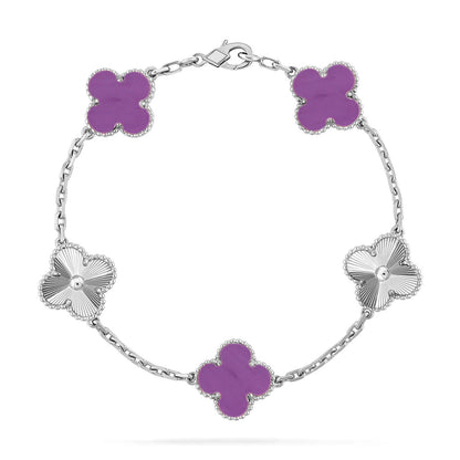 [Stars Jewelry] CLOVER 5 MOTIF VIOLET BRACELET COLLECTION