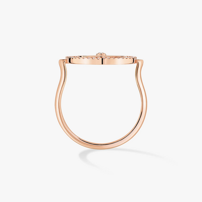 [Stars Jewelry]LUCKY MOVE PINK GOLD DIAMOND RING