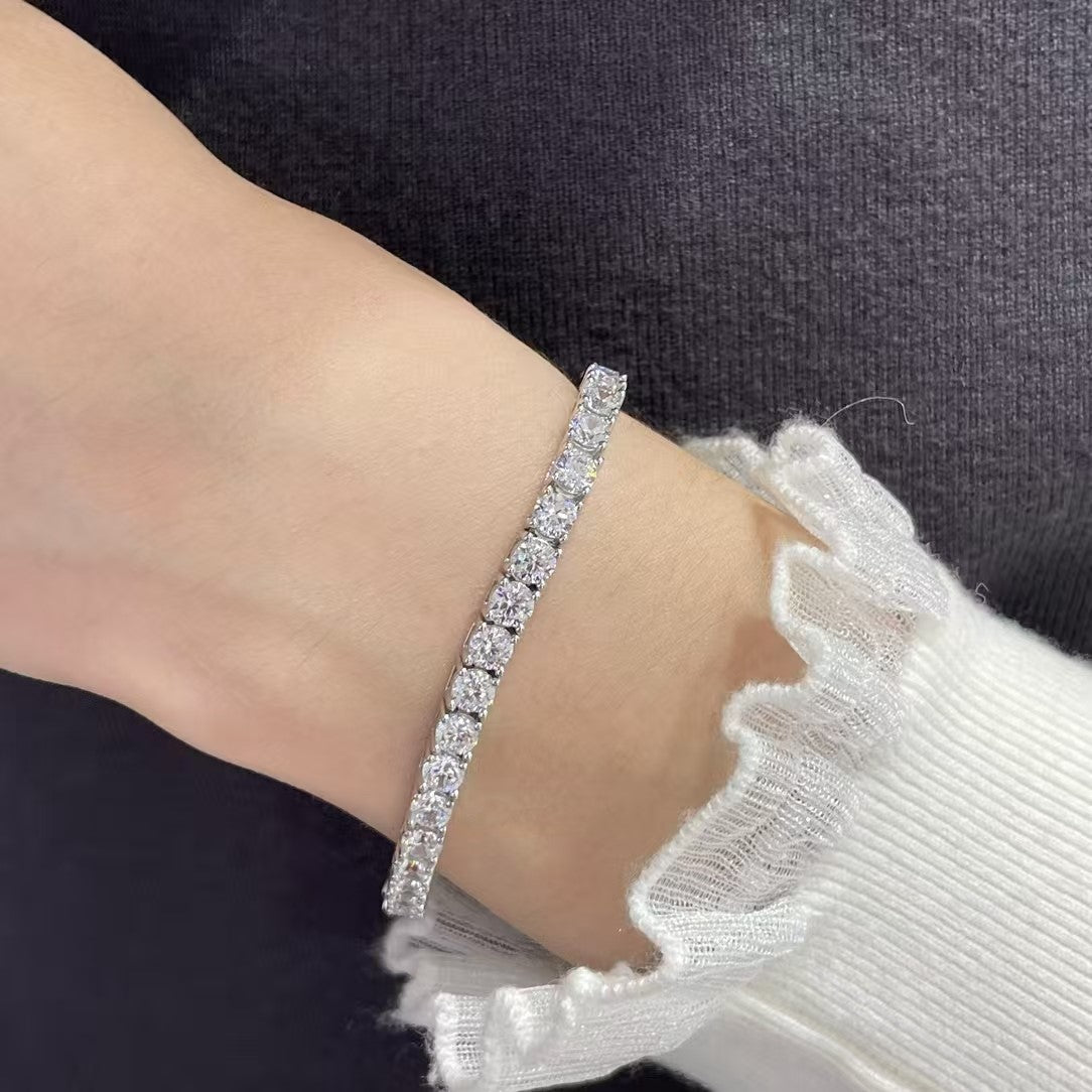 [Stars Jewelry]TENNIS BRACELET WITH FULL DIAMOND SETTING