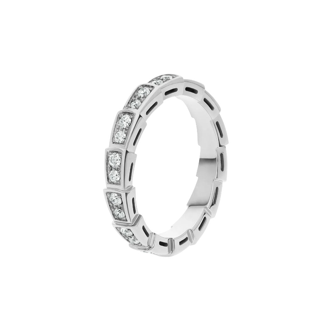 [Stars Jewelry]SERPENTI RING SILVER DIAMOND PAVED 3MM