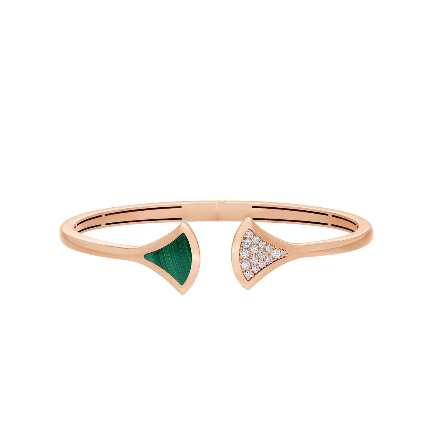[Stars Jewelry]DREAM BRACELET OPEN MALACHITE PINK GOLD
