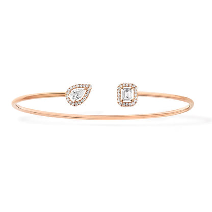 [Stars Jewelry]JONC FLEX MY TWIN TOI & MOI SILVER DIAMOND BRACELET