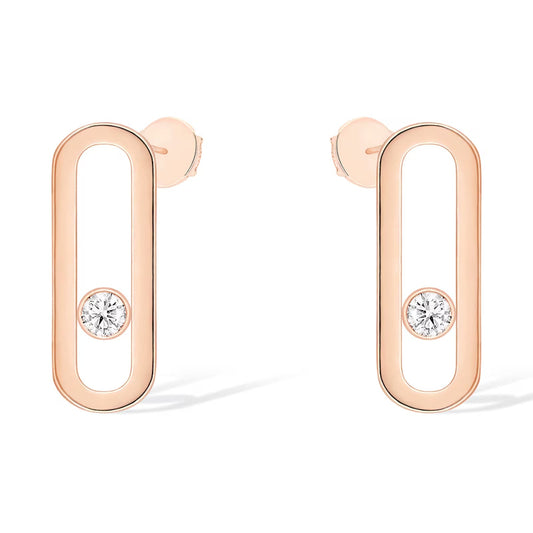[Stars Jewelry]MOVE UNO SMALL 1 DIAMOND EARRINGS