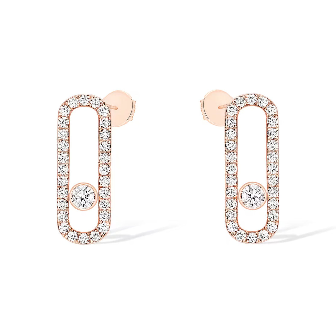 [Stars Jewelry]MOVE UNO STUD DIAMOND PAVED EARRINGS
