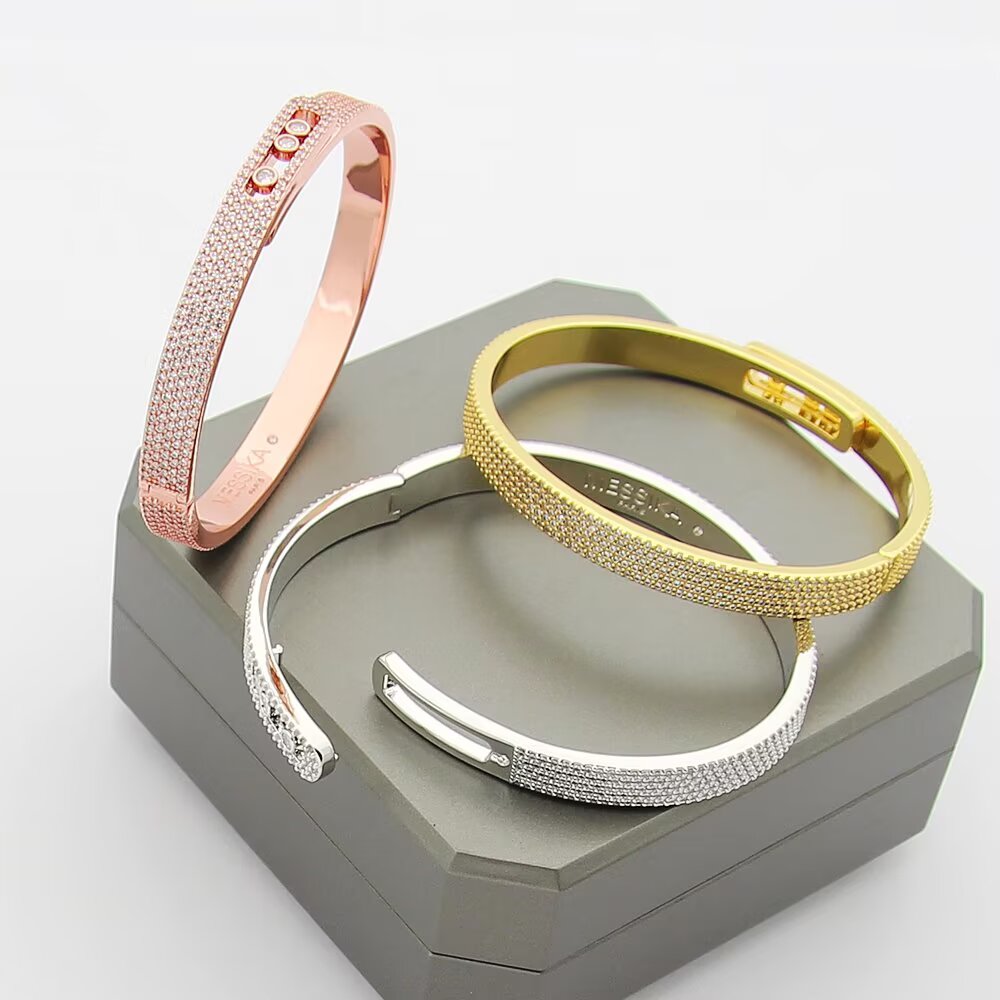 [Stars Jewelry]Move Noa Full Pavé Diamond Bangle Bracelet