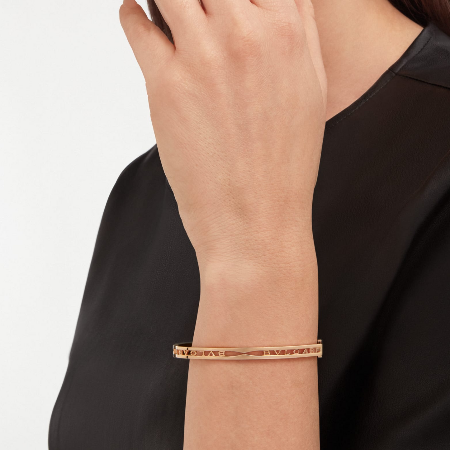 [Stars Jewelry]ZERO 1 SPIRAL LOGO PINK GOLD BRACELET