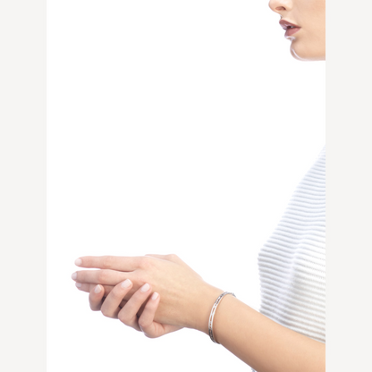 [Stars Jewelry]ZERO 1 SPIRAL LOGO SILVER BRACELET