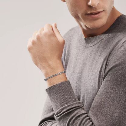 [Stellar jewels]HARDWEAR SMALL LINK 26 MOTIF SILVER BRACELET