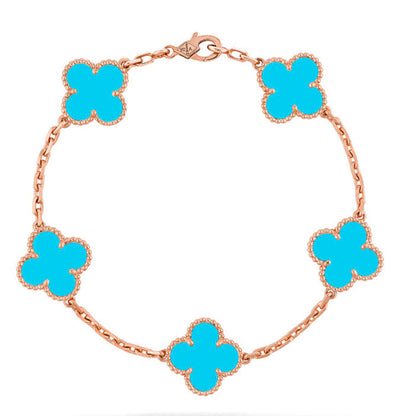 [Stars Jewelry] CLOVER 5 MOTIF TURQUOISE BRACELET COLLECTION