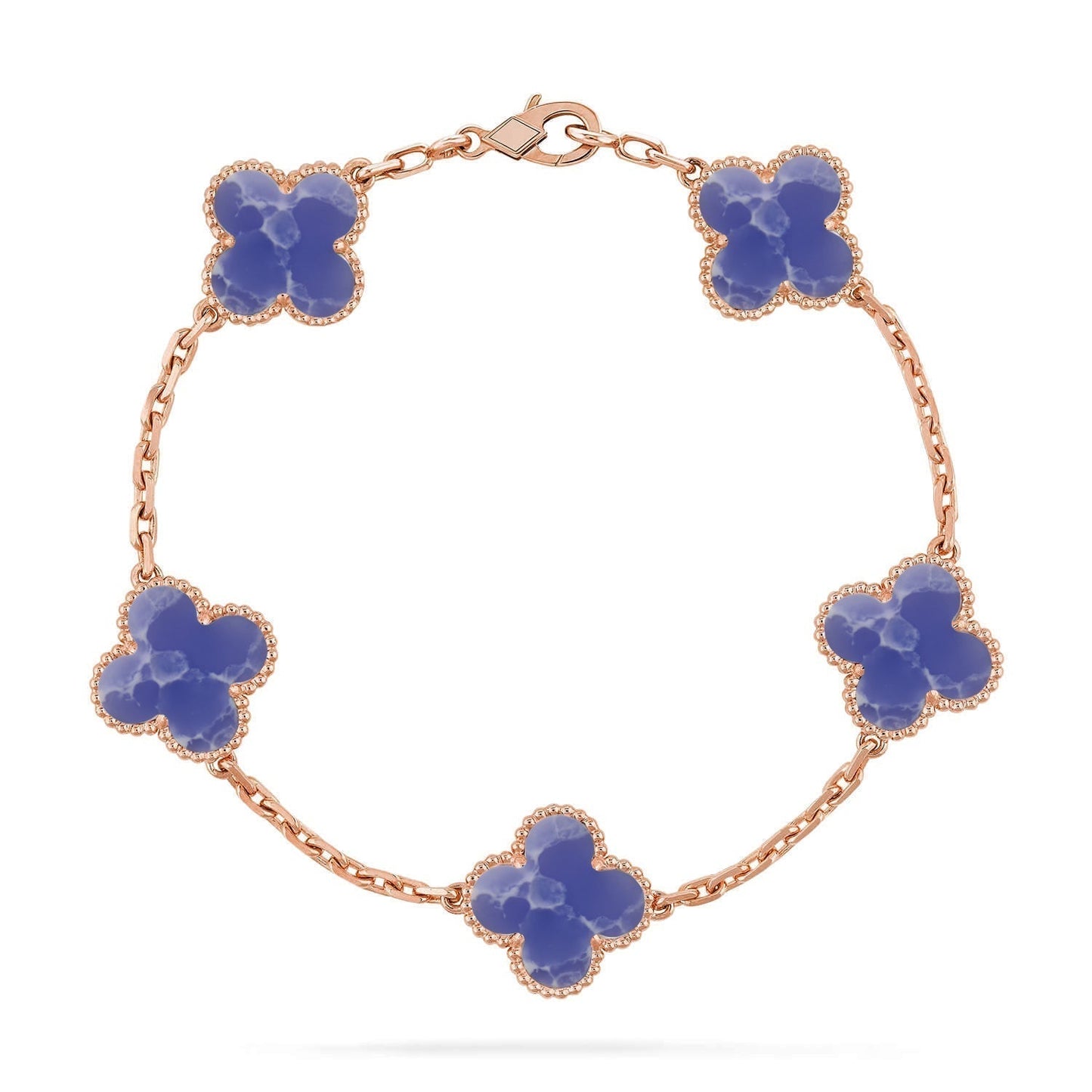 [Stars Jewelry]CLOVER 5 MOTIF BLUE VEINS BRACELET COLLECTION