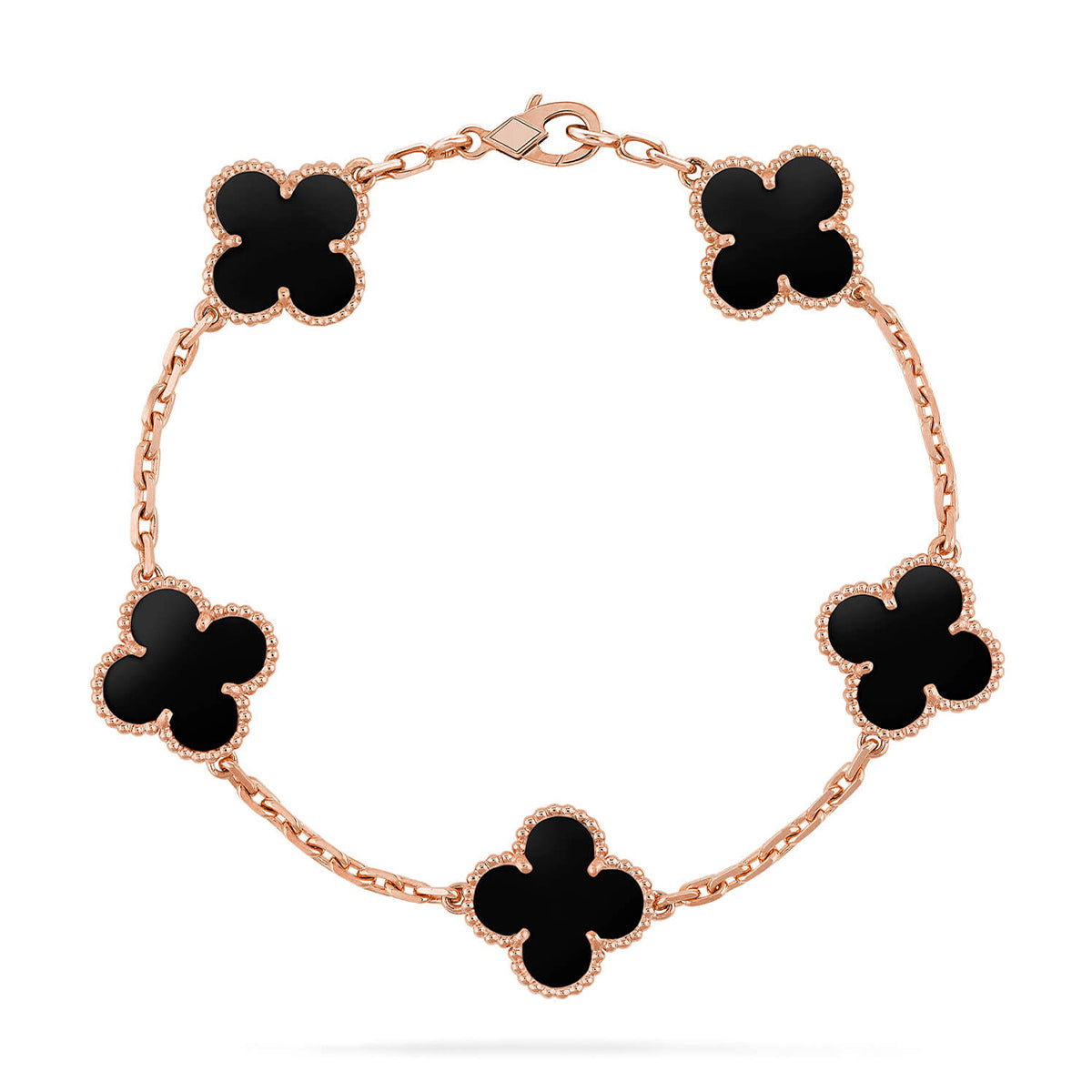 [Stars Jewelry] CLOVER 5 MOTIF ONYXS BRACELET COLLECTION