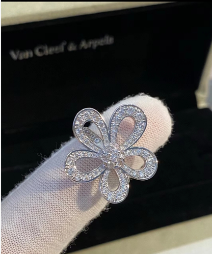 [Stars Jewelry]Flowerlace Diamond Ring