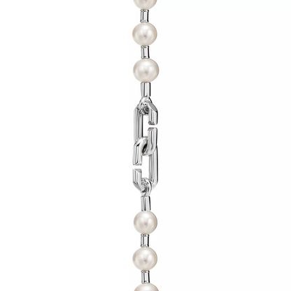 [Stellar jewels]PEARL LOCK SILVER BRACELET