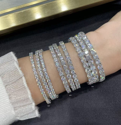 [Stars Jewelry]TENNIS BRACELET WITH FULL DIAMOND SETTING