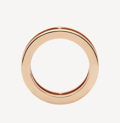[Stars Jewelry]ZERO 1 ONE-BAND WITH OPENWORK LOGO SPIRAL RING