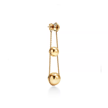 [Stellar jewels]TRIPLE DROP GOLD EARRINGS