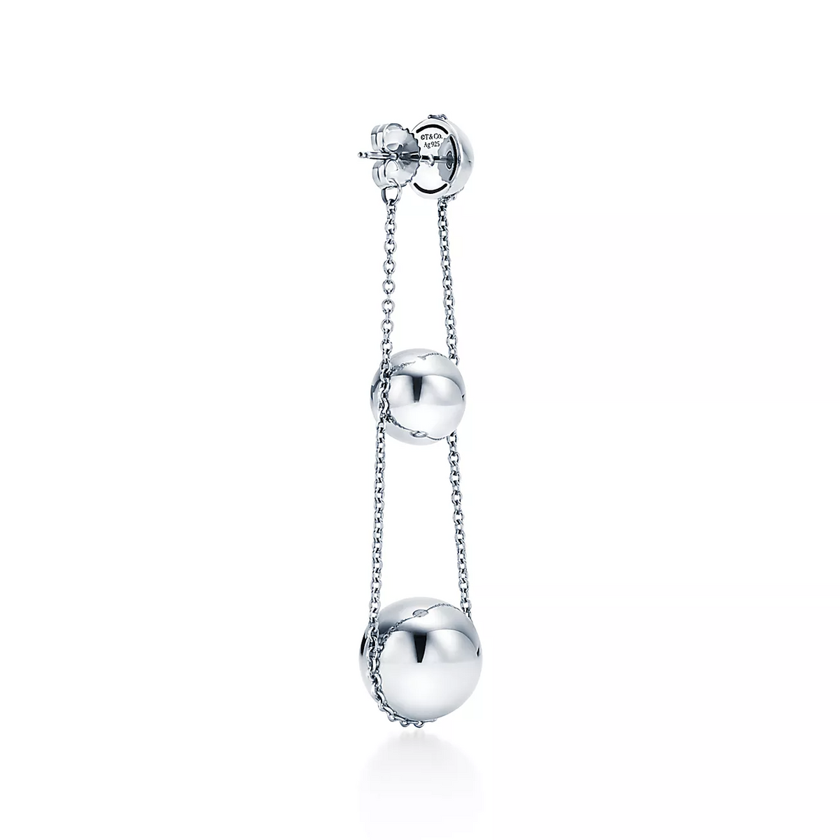 [Stellar jewels]TRIPLE DROP SILVER EARRINGS