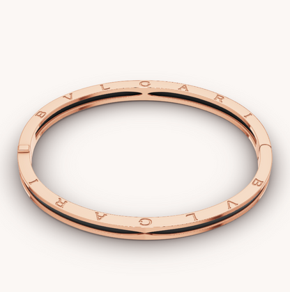 [Stars Jewelry]ZERO 1 PINK GOLD WITH BLACK CERAMIC BRACELET