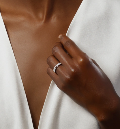 [Stars Jewelry]ALLIANCE LIENS VIDENCE PAVED DIAMOND 4MM RING