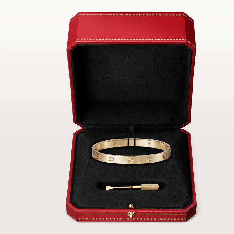 [Stars Jewelry]LOVE BRACELET 6.1MM 4 DIAMONDS
