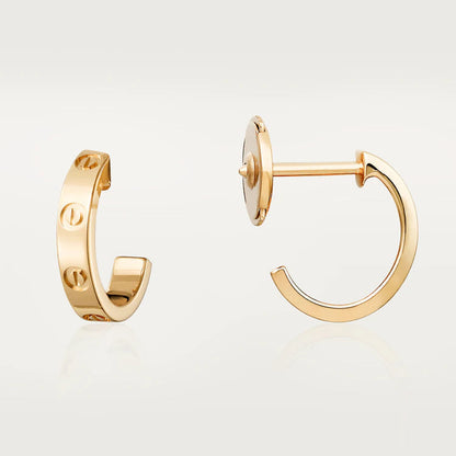 [Stars Jewelry]LOVE EARRINGS 2.65MM PINK GOLD