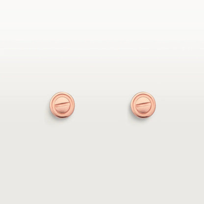 [Stars Jewelry]LOVE EARRINGS PINK GOLD 10MM